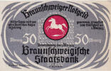 Deutschland 50 Pfennig Geldschein, Braunschweig, Eglise, 1923 UNZ- Mehl:155.3a -