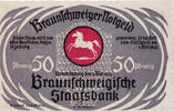 Deutschland 50 Pfennig Geldschein, Braunschweig, course, 1923 UNZ- Mehl:155.3a -