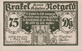 Deutschland 75 Pfennig Geldschein, Brakel, Monument, 1922 UNZ- Mehl:150.1 -