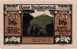 Deutschland 50 Pfennig Geldschein, Ballenstedt, 50 Pfennig personnage 1921 UNZ- Mehl:60.1a -