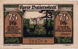 Deutschland 75 Pfennig Geldschein, Ballenstedt, bois 1921 UNZ- Mehl:60.1a -