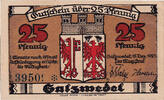 Deutschland 25 Pfennig Geldschein, Salzwedel, porte, 1921 UNZ- Mehl:1162.2a -