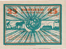 Deutschland 25 Pfennig Geldschein, Schaala, champs, 1921 UNZ- Mehl:1170.1 -
