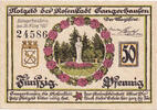 Deutschland 50 Pfennig Geldschein, Sangerhausen, statue 1921 UNZ- Mehl:1163.1b -