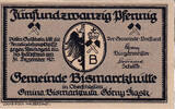 Deutschland 25 Pfennig Geldschein Deutschland Bismarckhütte, Batiment, 1921 UNZ- Mehl:108.1 -