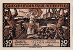 Deutschland 50 Pfennig Geldschein, Bitterfeld, Usine, 1921 UNZ- Mehl:111.3 -