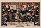 Deutschland 50 Pfennig Geldschein, Bitterfeld, presse, UNZ-, Mehl:111.3 -