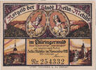 Deutschland 50 Pfennig Geldschein, Zella-Mehlis, roi, UNZ-, Mehl:1468.1 -