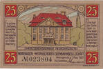 Deutschland 25 Pfennig Geldschein, Wernigerode, Maison, 1922 UNZ- Mehl:1406.1 -