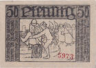Deutschland 50 Pfennig Geldschein, Warburg, personnage, 1921 UNZ- Mehl:1376.2a -