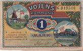 Deutschland 1 Mark Voyens, Blason, UNZ-, Mehl:1455.1 -
