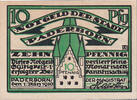 Deutschland 10 Pfennig Geldschein, Paderborn, roi, 1920 UNZ- Mehl:P1.1 -