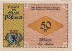 Deutschland 50 Pfennig Geldschein, Possneck, 50 Pfennig laboratoire 1921 UNZ- Mehl:1066.6 -