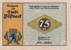 Deutschland 75 Pfennig Geldschein, Possneck, filature, UNZ-, Mehl:1066.6 -