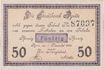 Deutschland 50 Pfennig Geldschein, Pyritz, château 1921 UNZ- Mehl:1083.2a -