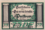 Deutschland 75 Pfennig Geldschein, Putbus, colonne 1, 1922 UNZ- Mehl:1081.1 -