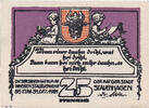 Deutschland 25 Pfennig Geldschein, Stavenhagen, personnage, 1921 Mehl:1257.2 -