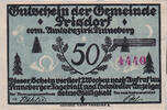 Deutschland 50 Pfennig Geldschein, Prisdorf, cerf, UNZ-, Mehl:1076.1 -