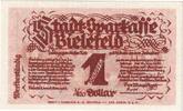 Deutschland 1 Goldpfennig Bielefeld, 1923-11-08, UNZ-, Leinen, Grabowski:92 -