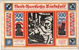 Deutschland 500 Mark Bielefeld, 1923-07-01, UNZ-, Leinen, Grabowski:74b -