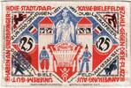 Deutschland 25 MARK Bielefeld, 1921-07-15, UNZ-, Leinen, Grabowski:18c -