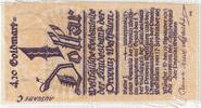 Deutschland 1 Dollar Munster, 1923-11-19, UNZ-, Seide, Grabowski:P301 -