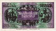 Deutschland 25 Milliard Mark Bielefeld, 1923-02-15, UNZ-, Leinen, Grabowski:86 -