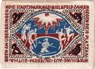 Deutschland 25 MARK Bielefeld, 1921-07-15, UNZ-, Seide, Grabowski:20a -