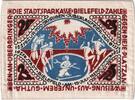 Deutschland 25 MARK Bielefeld, 1921-07-15, UNZ-, Seide, Grabowski:22a -