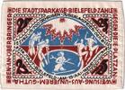 Deutschland 25 MARK Bielefeld, 1921-07-15, UNZ-, Seide, Grabowski:22a -