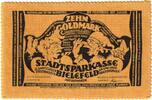 Deutschland 10 Goldmark Bielefeld, 1923-12-15, UNZ-, Samt, Grabowski:112b -