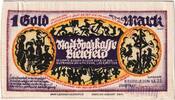 Deutschland 1 Goldmark Bielefeld, 1923-02-01, UNZ-, Seide, Grabowski:100var -
