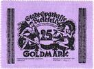 Deutschland 25 Goldmark Bielefeld, 1923-12-15, UNZ-, Samt, Grabowski:114b -