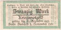 Deutschland 20 Mark Bielefeld, 1918-11-01, SS -