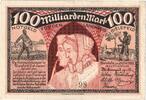 Deutschland 100 Milliarden Mark Bielefeld, 1923-10-25, VZ -