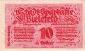 Deutschland 10 Goldpfenning Bielefeld, 1923-11-08, UNZ-, Grabowski:94 -