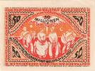 Deutschland 50 Millionen Mark Bielefeld, 1922-04-02, UNZ-, Grabowski:83 -