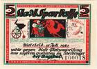 Deutschland 5 Mark Bielefeld, 1921-07-15, UNZ-, Grabowski:103.12 -