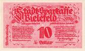 Deutschland 10 Goldpfenning Bielefeld, 1923-11-08, UNZ-, Grabowski:94 -