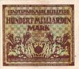 Deutschland 100 Milliarden Mark Bielefeld, 1923-02-15, S+, Grabowski:88 -