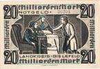 Deutschland 20 Milliarden Mark Bielefeld, 1923-10-25, UNZ- -
