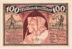 Deutschland 100 Milliarden Mark Bielefeld, 1923-10-25, UNZ- -