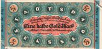 Deutschland 1/2 Goldmark Bielefeld, 1923-11-24, VZ, Grabowski:98 -