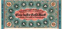 Deutschland 1/2 Goldmark Bielefeld, 1923-11-24, UNZ-, Grabowski:98 -