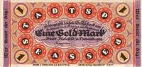 Deutschland 1 Goldmark Bielefeld, 1923-11-24, UNZ-, Grabowski:99 -