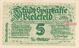 Deutschland 5 Goldpfennig Bielefeld, 1923-11-08, UNZ-, Grabowski:93 -