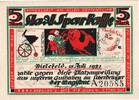 Deutschland 5 Mark Bielefeld, 1921-07-15, VZ -