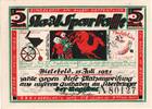 Deutschland 5 Mark Bielefeld, 1921-07-15, UNZ- -