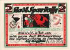 Deutschland 5 Mark Bielefeld, 1921-07-15, UNZ- -