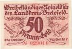 Deutschland 50 Pfennig Bielefeld, 1923-11-28, UNZ- -
